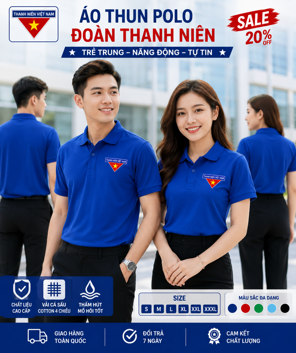 ÁO THUN POLO ĐOÀN THANH NIÊN