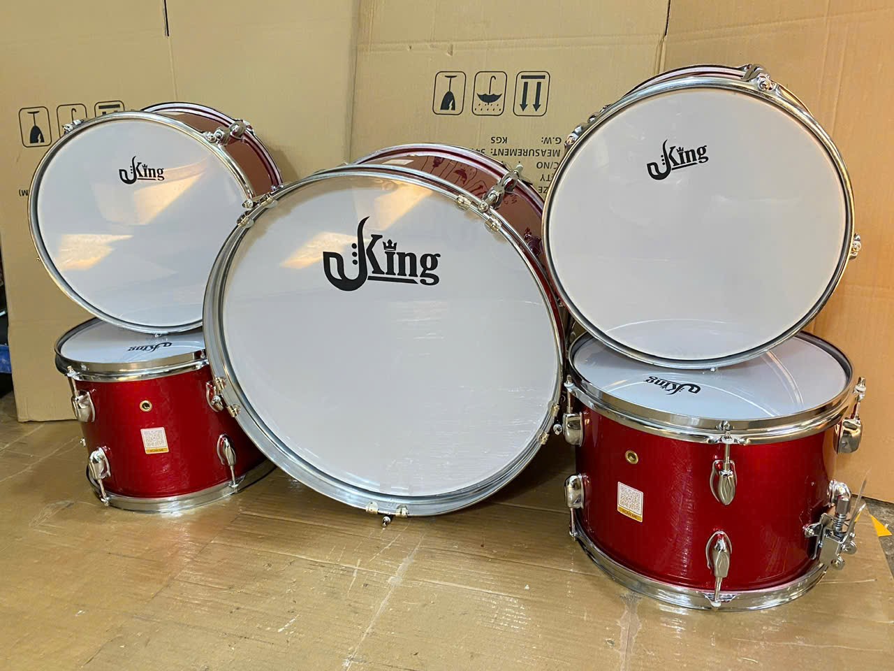 TRỐNG ĐỘI GỖ KING – ÂM THANH VANG, MẪU ĐẸP, CHUẨN NGHI THỨC ĐỘI