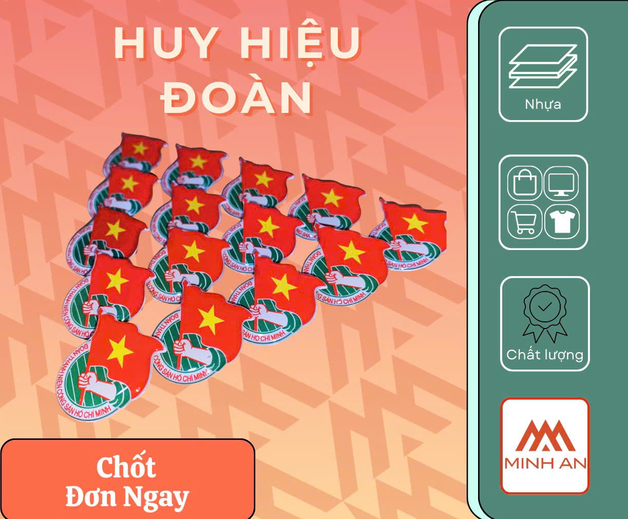 Huy hiệu Đoàn TNCS HCM