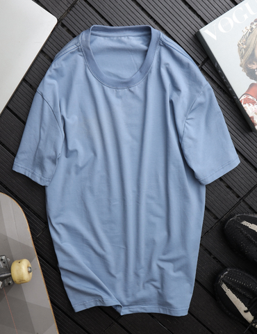 Áo thun Trơn Nam Nữ Phông Unisex Bigsize Đến 105kg 3 Màu Trắng Đen Xám Vải Cotton Cao Cấp PUNDO ATPD09