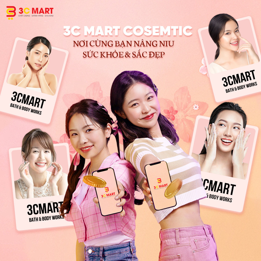 3CMART Cosmetic- Nơi cùng bạn nâng niu sức khỏe và sắc đẹp!