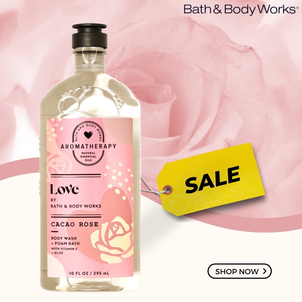 Sữa Tắm Bath & Body Works Aromatherapy Love Cacao Rose