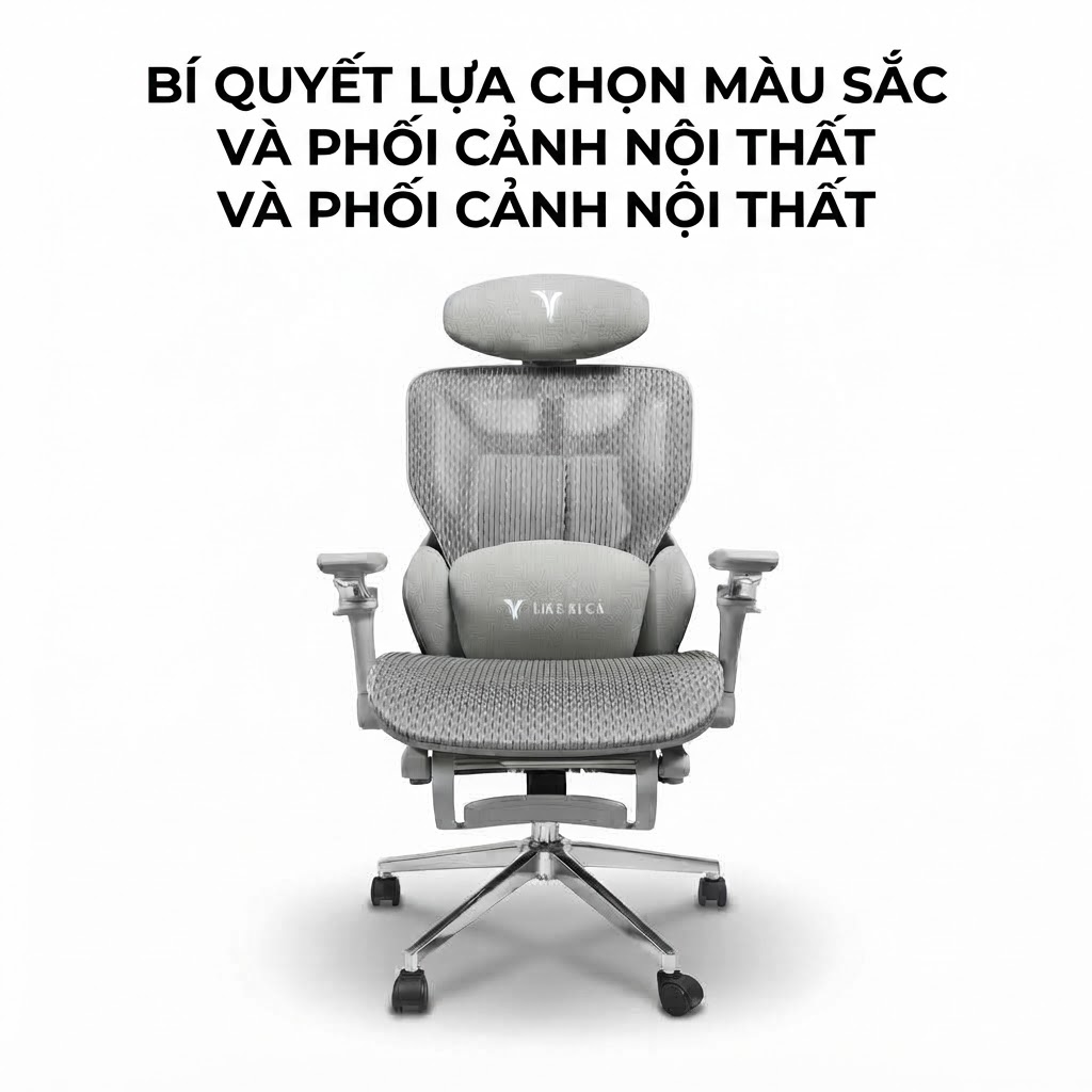 BÍ QUYẾT LỰA CHỌN MÀU SẮC VÀ PHỐI CẢNH NỘI THẤT VỚI GHẾ E16 GREY TỐI GIẢN