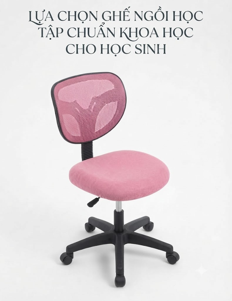 LỰA CHỌN GHẾ NGỒI HỌC TẬP CHUẨN KHOA HỌC CHO HỌC SINH, SINH VIÊN