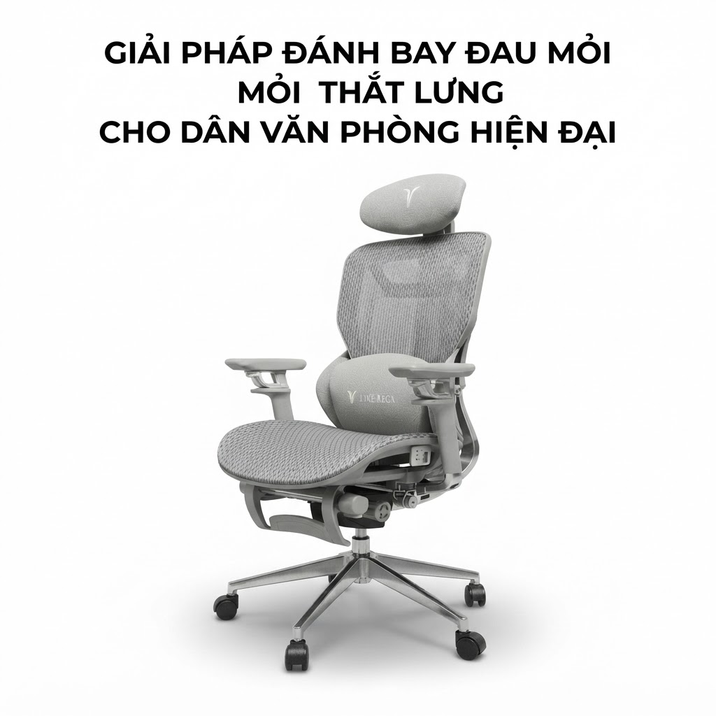 GIẢI PHÁP ĐÁNH BAY ĐAU MỎI THẮT LƯNG CHO DÂN VĂN PHÒNG HIỆN ĐẠI