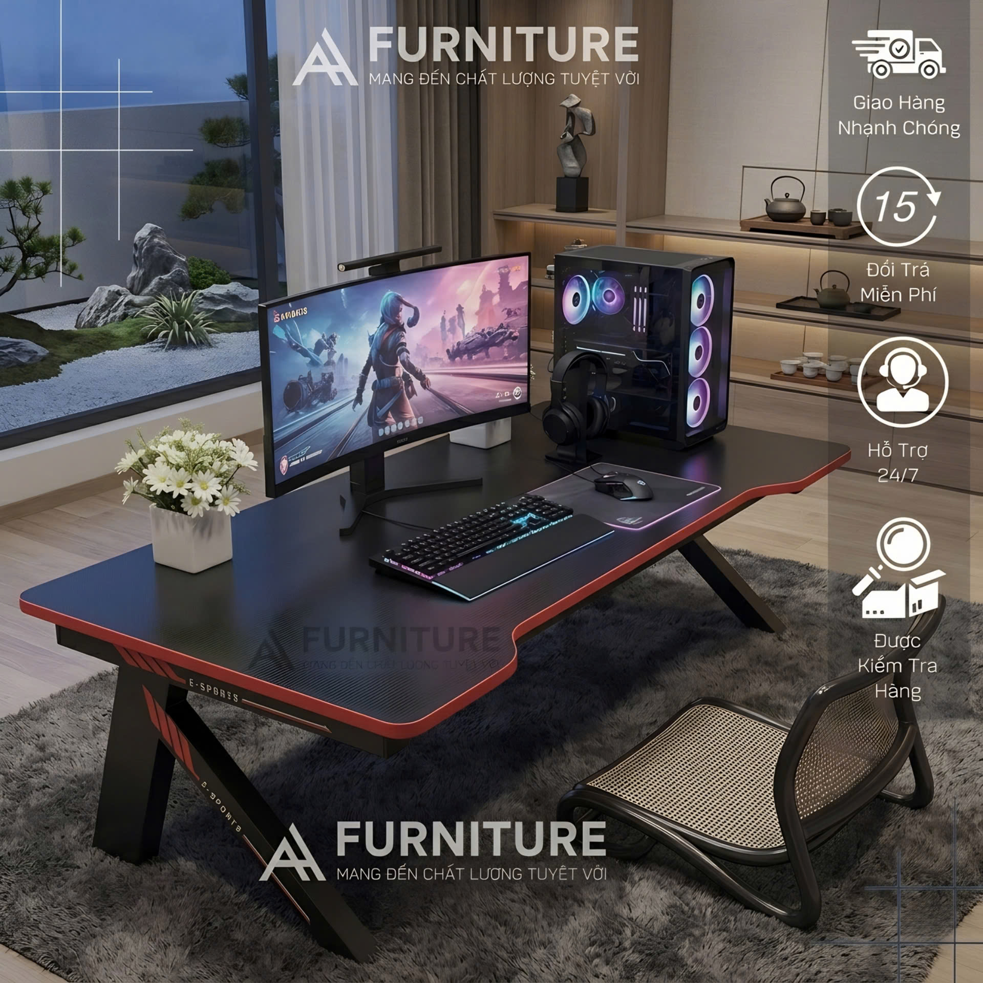 Tổng Kho Bàn Ngồi Bệt Gaming Đẹp, Gấp Gọn, Giá Rẻ Nhất 2026