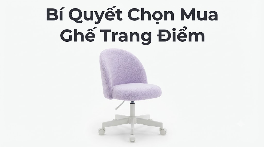 Bí Quyết Chọn Mua Ghế Trang Điểm Vải Lông Cừu Cho Nữ Bảo Vệ Cột Sống Hiệu Quả