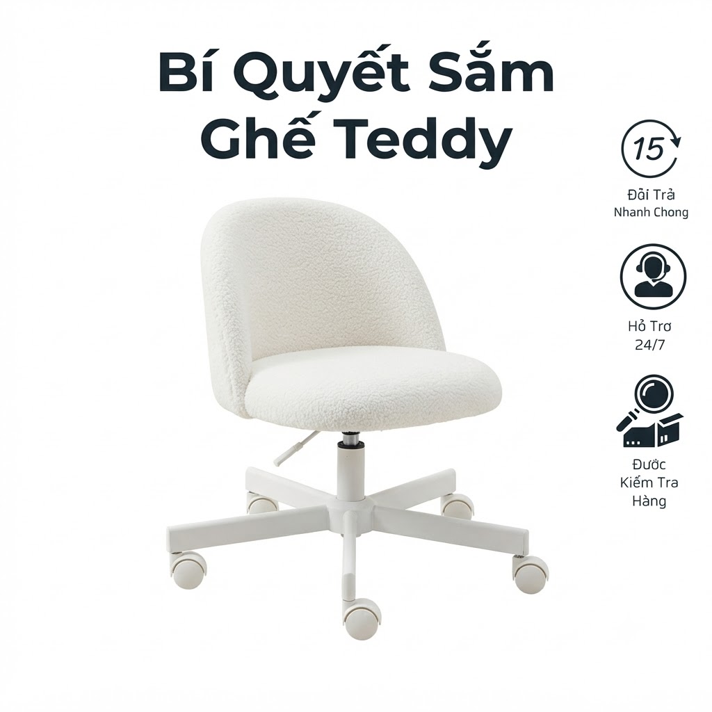 Cẩm Nang Mua Sắm Nội Thất Trực Tuyến An Toàn Và Bí Quyết Sắm Ghế Teddy Chính Hãng