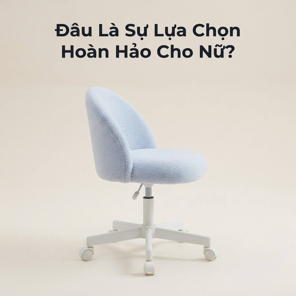 So Sánh Chi Tiết: Ghế Xoay Văn Phòng Lưng Lưới Và Ghế Lông Cừu Teddy - Đâu Là Sự Lựa Chọn Hoàn Hảo Cho Nữ?
