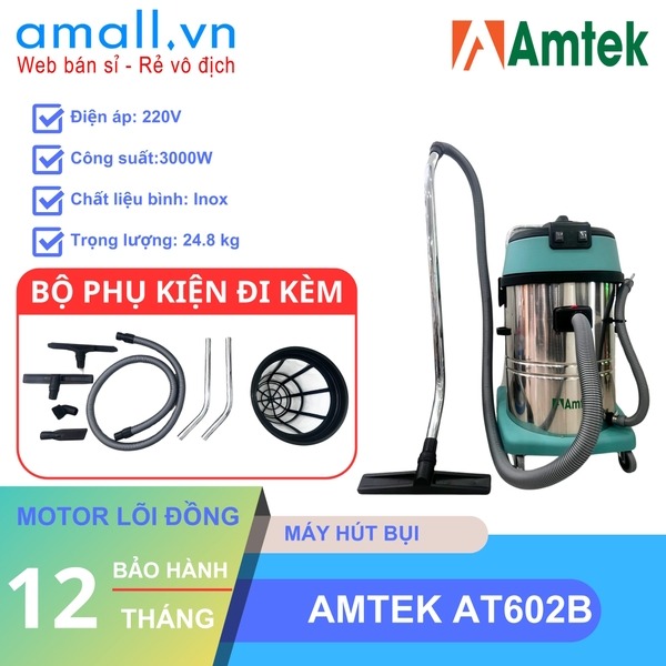 Thiết kế và hướng dẫn vận hành máy hút bụi Amtek AT602B