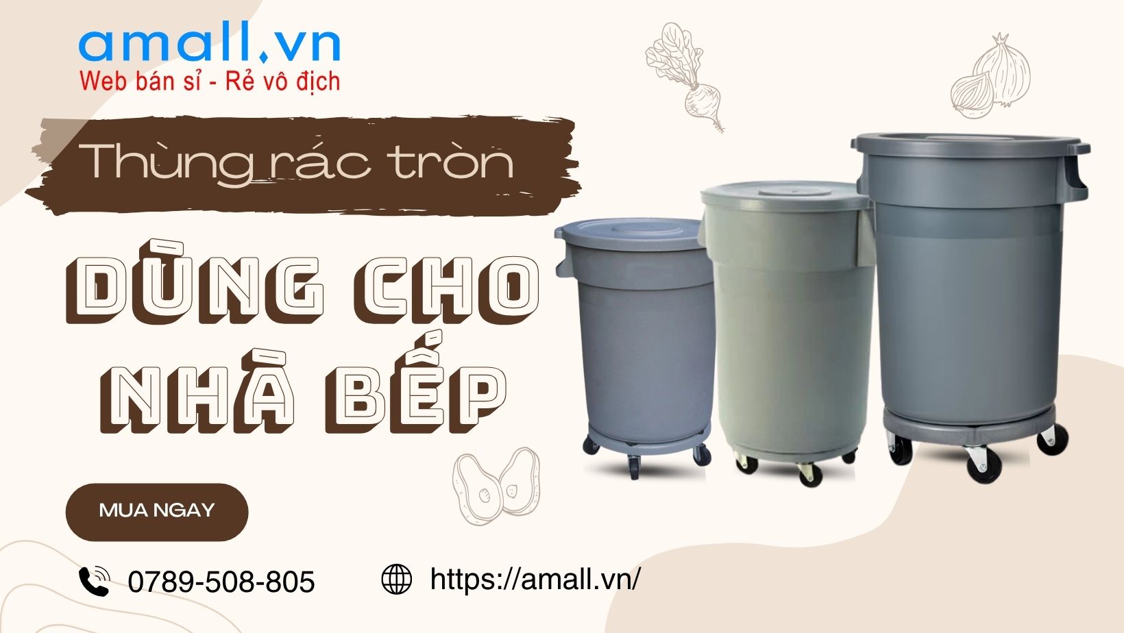 Thùng rác nhà bếp: Giải pháp tối ưu cho không gian sạch sẽ, hiện đại và tiện nghi