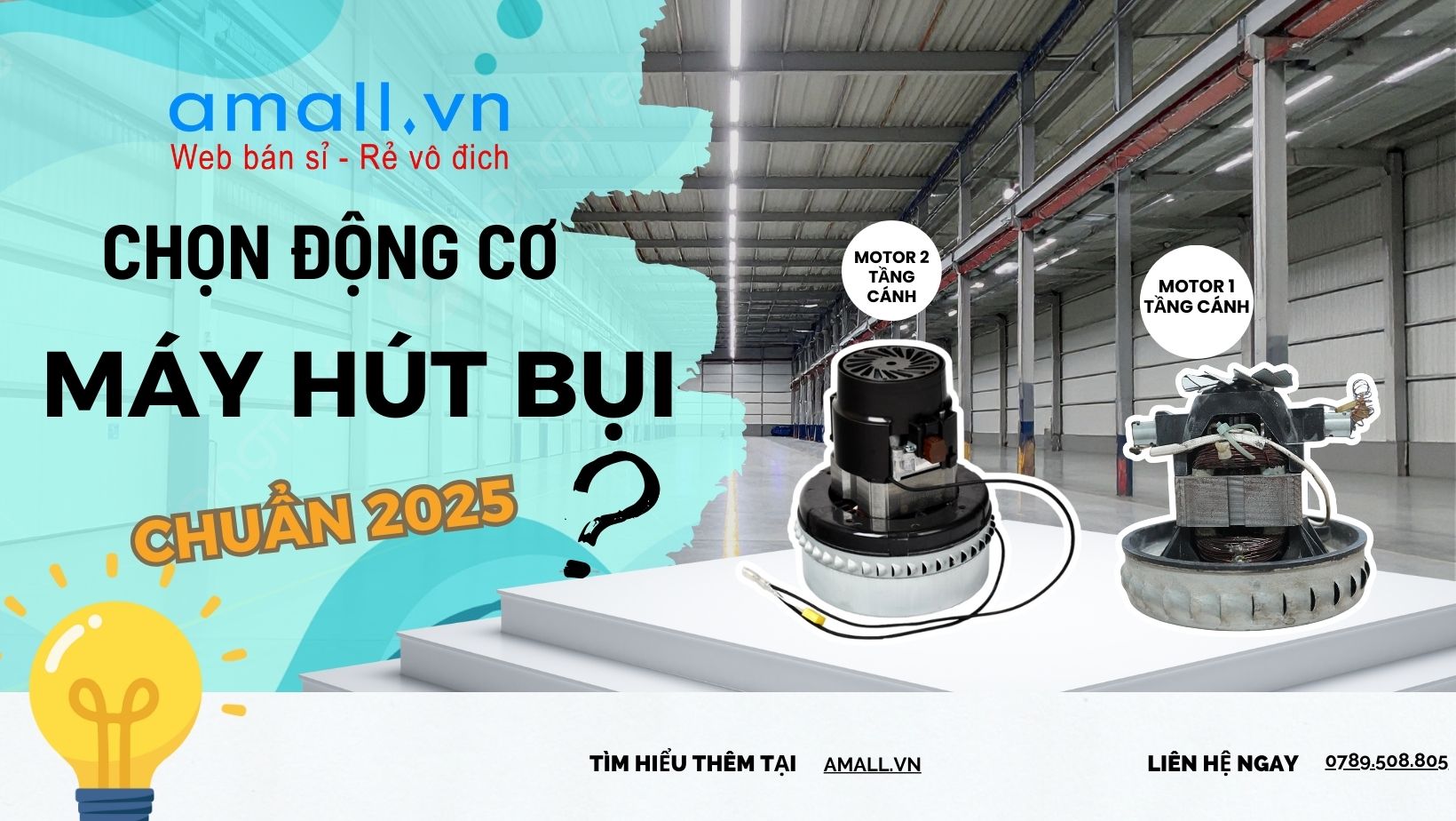 Chọn động cơ máy hút bụi năm 2025: Công suất 1200W - 1500W - 1800W khác nhau thế nào?