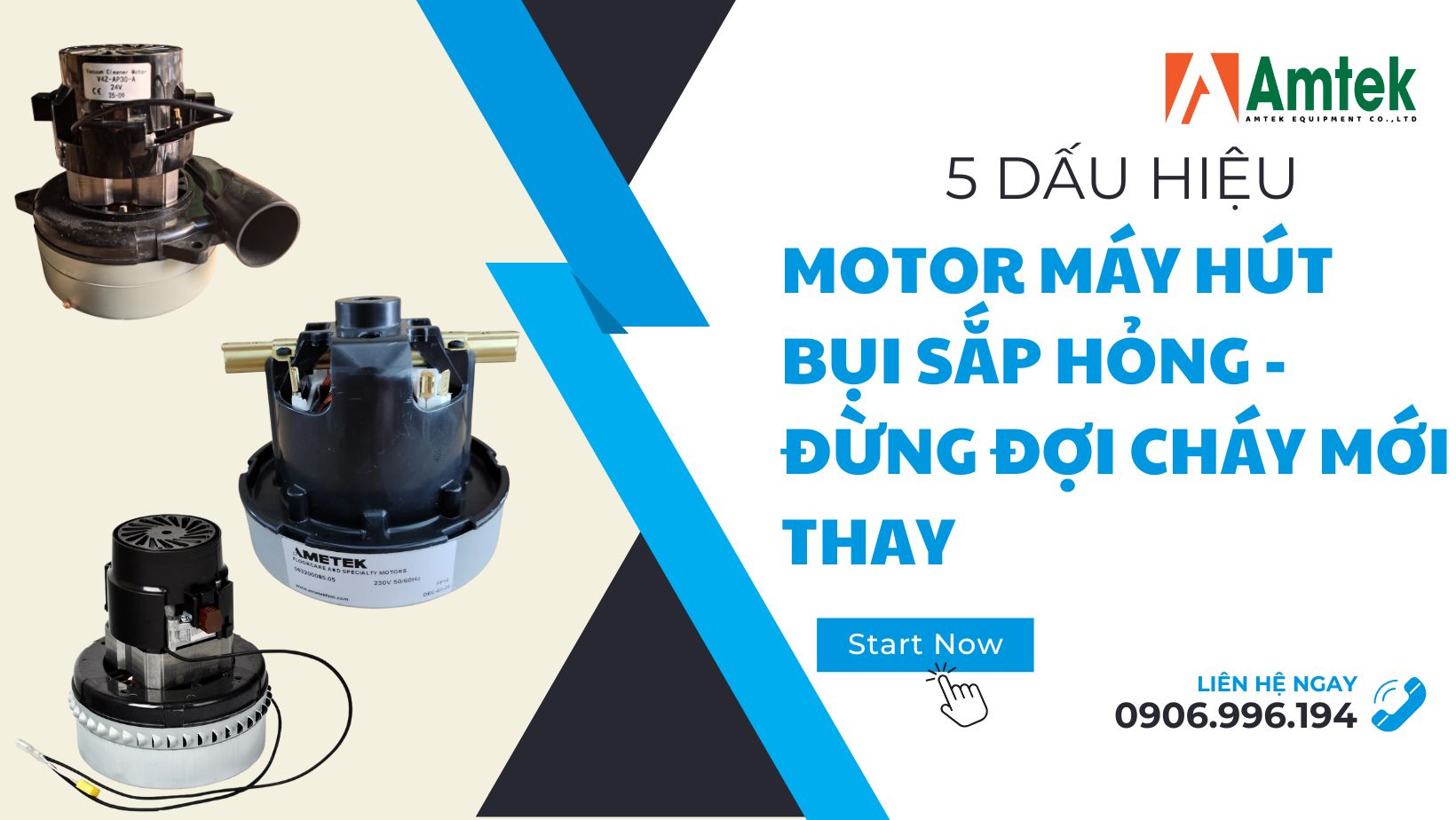5 Dấu Hiệu Motor Máy Hút Bụi Sắp Hỏng - Đừng Đợi Cháy Mới Thay