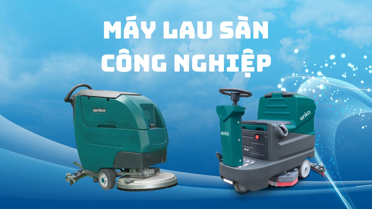 Vệ sinh các khu vực rộng lớn nhanh chóng với máy lau sàn công nghiệp