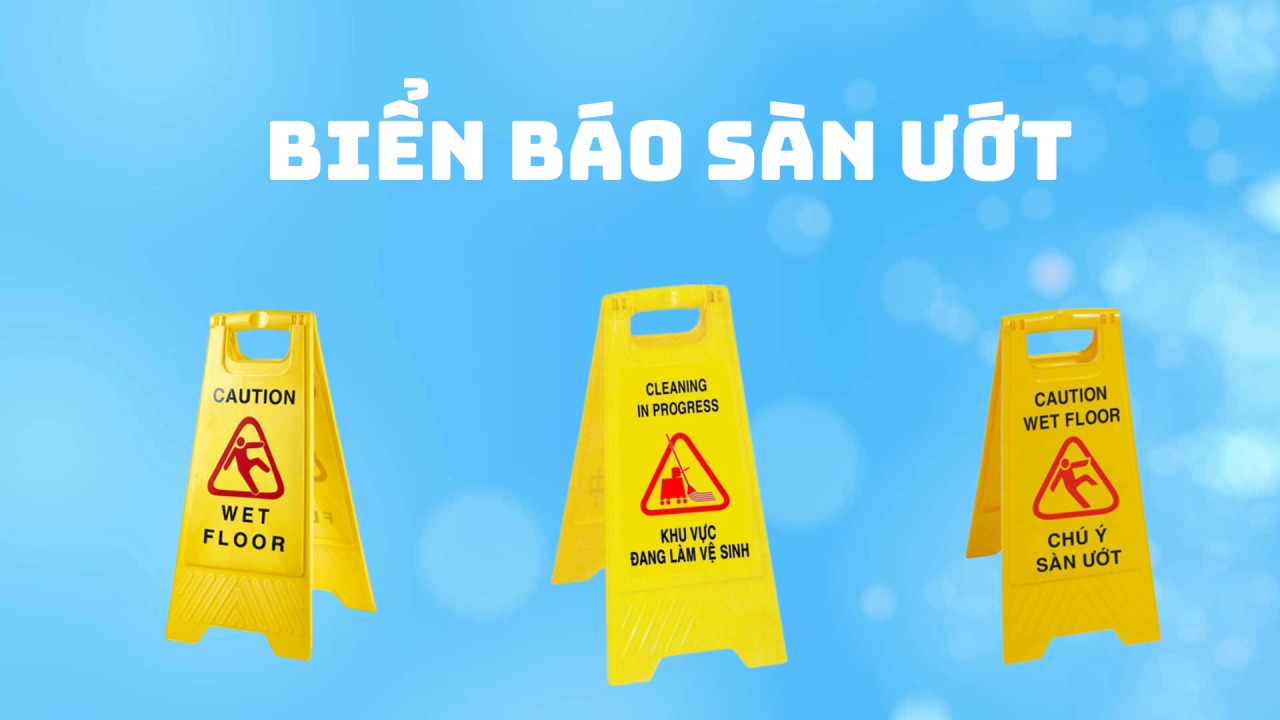 Các loại biển báo chữ A thường được dùng trong vệ sinh tòa nhà, khách sạn