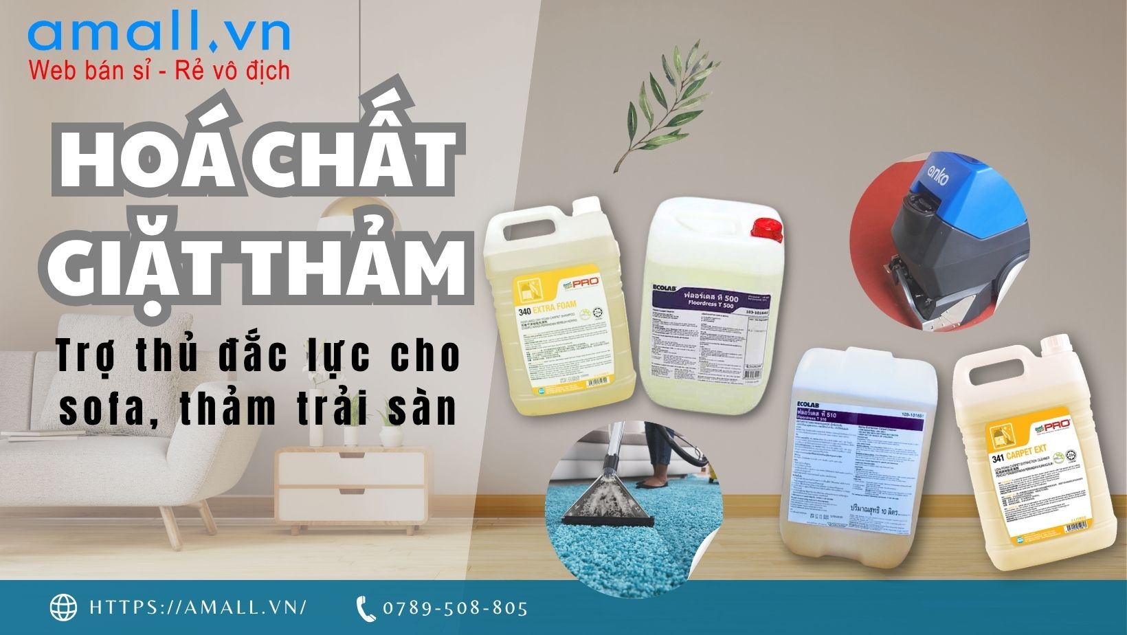 Top 4 dòng hóa chất giặt thảm - giặt ghế chuyên nghiệp được ưa chuộng nhất & cách lựa chọn tối ưu cho từng nhu cầu