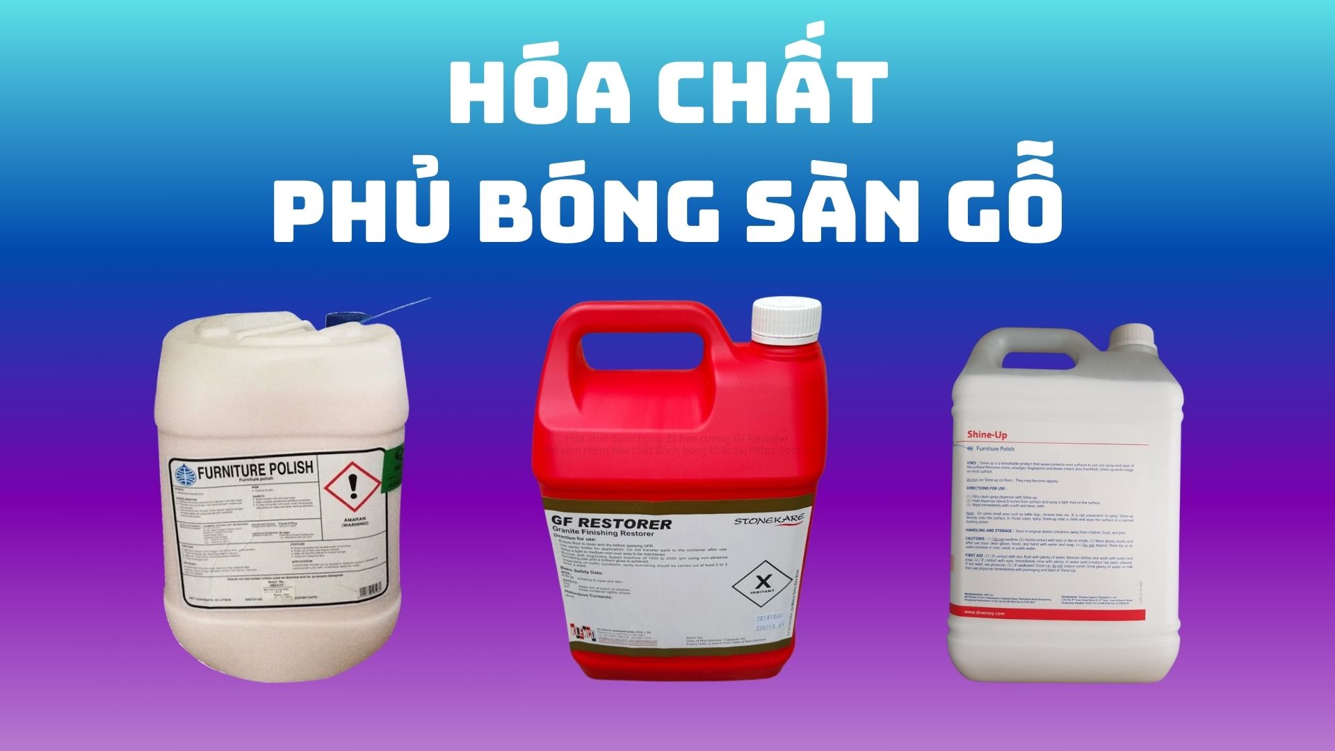 Tìm hiểu về các loại hóa chất phủ bóng sàn gỗ