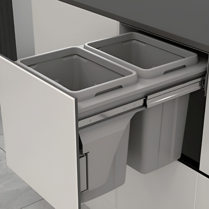 Thùng rác cánh tủ là gì? Các loại thùng rác cánh tủ