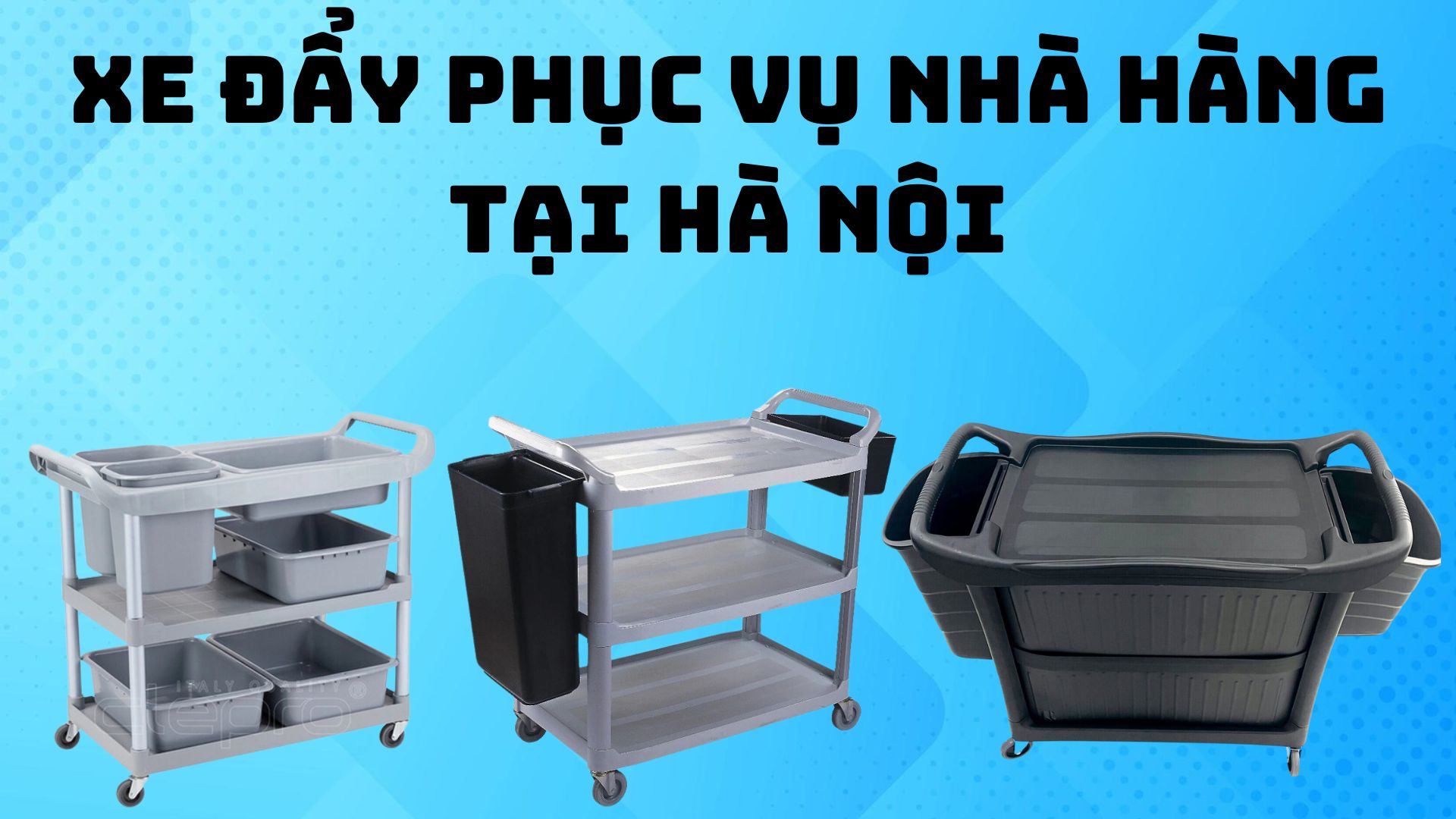 Xe đẩy phục vụ nhà hàng tại Hà Nội: Thiết bị cần thiết cho ngành dịch vụ ẩm thực