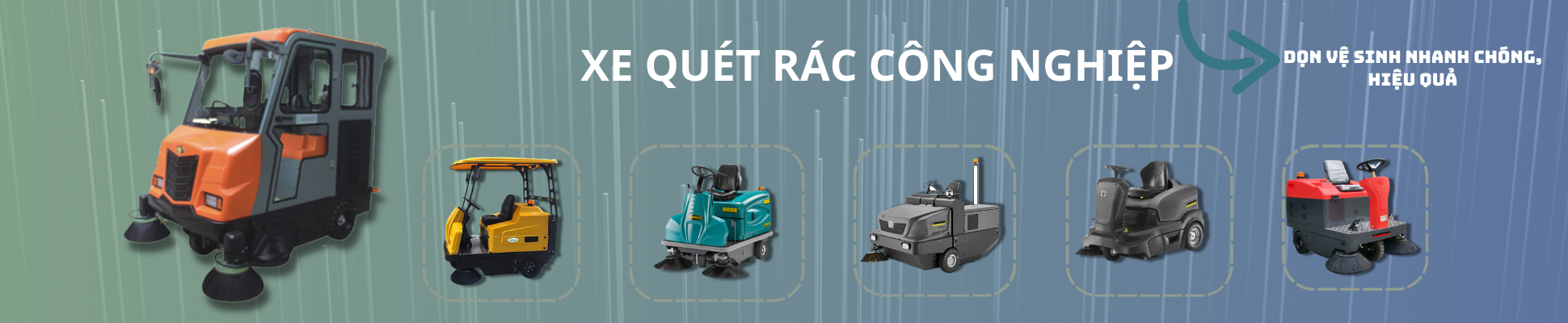 Xe quét rác công nghiệp