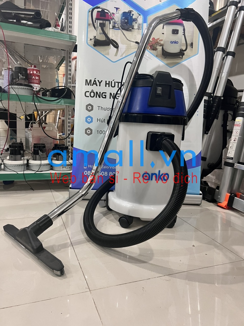 Máy hút bụi khô ướt 30L 1800w thùng nhựa ANKO AS301 As301-1