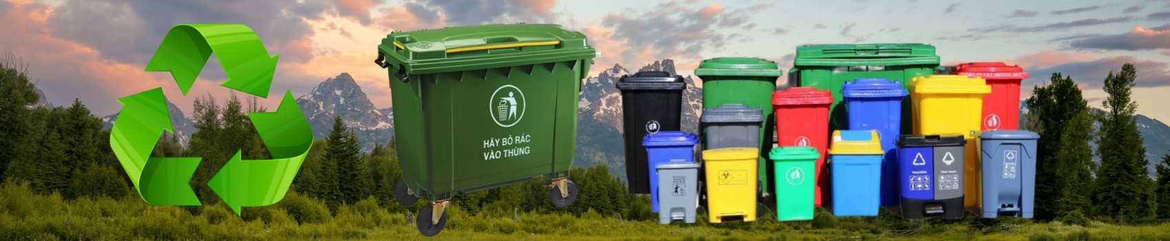 Địa chỉ mua thùng rác công nghiệp tại quận 12 TP HCM