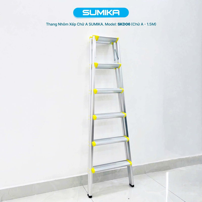 Thang nhôm xếp chữ A Sumika SKD-06 cao 1,5m