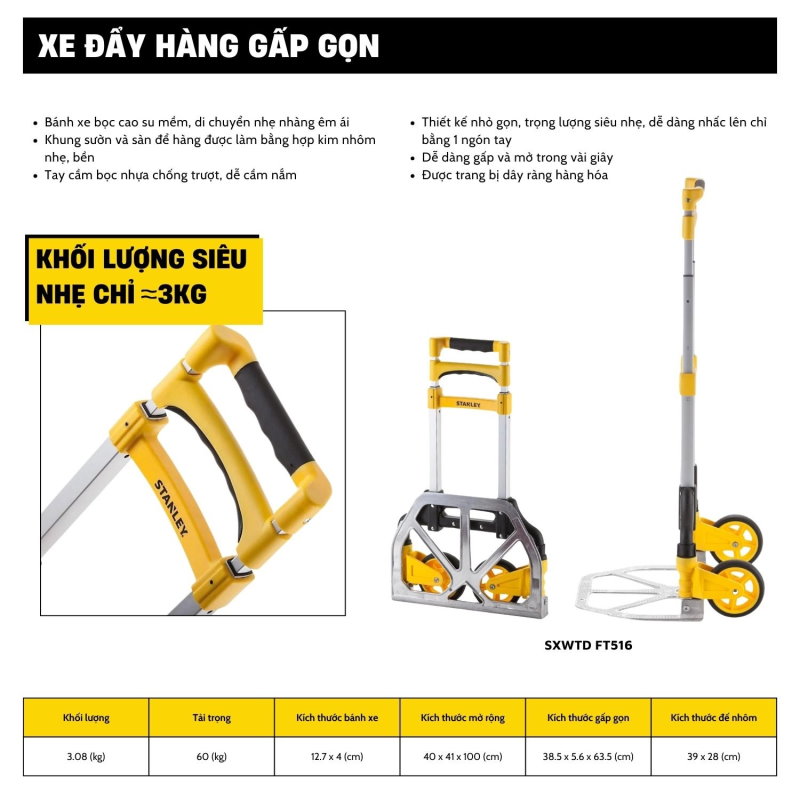 Gấp gọn tiện lợi