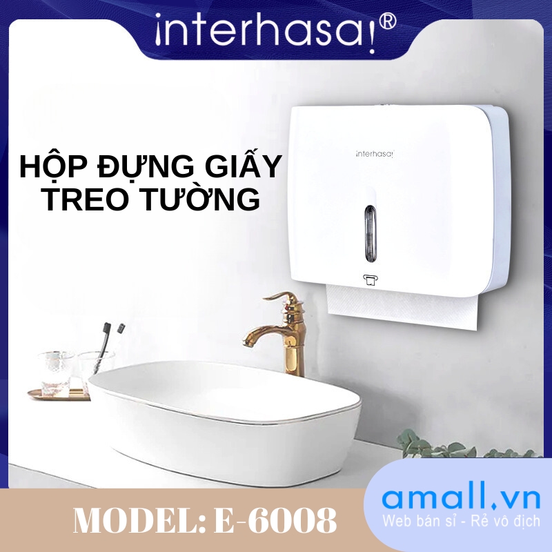 Hộp đựng giấy lau tay treo tường Interhasa HSD-E6008