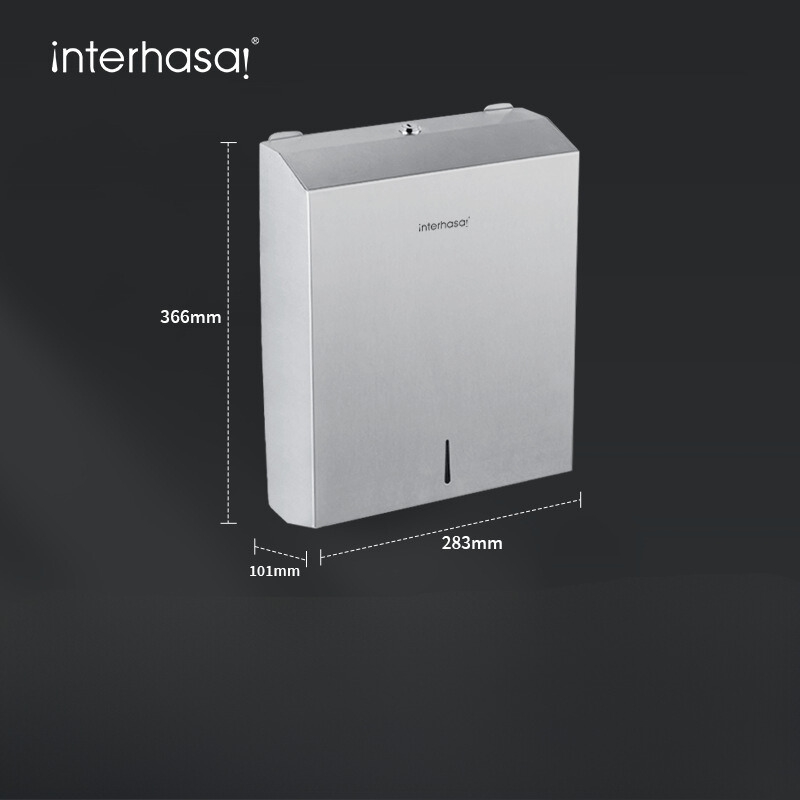 Hộp đựng giấy lau tay treo tường inox Interhasa HSD-228