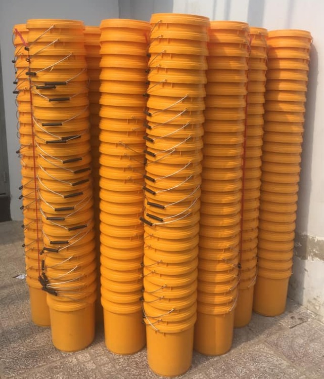 Xô nhựa vàng 10L