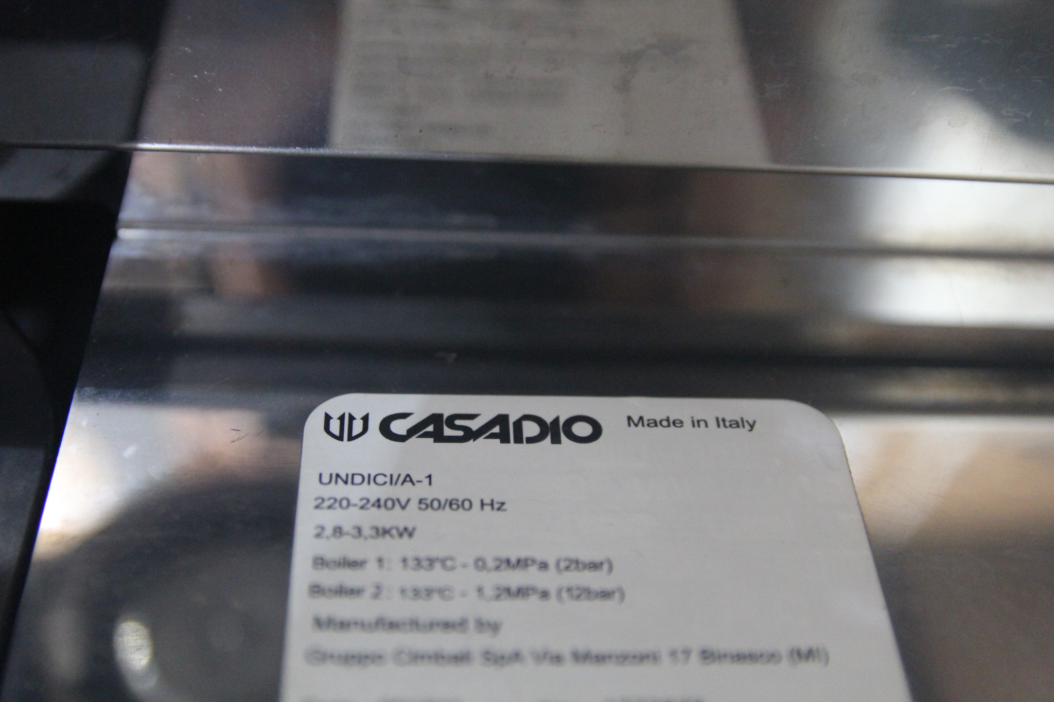 Máy pha cà phê CASADIO UNDICI 1 GROUP - ĐÃ QUA SỬ DỤNG/Cũ