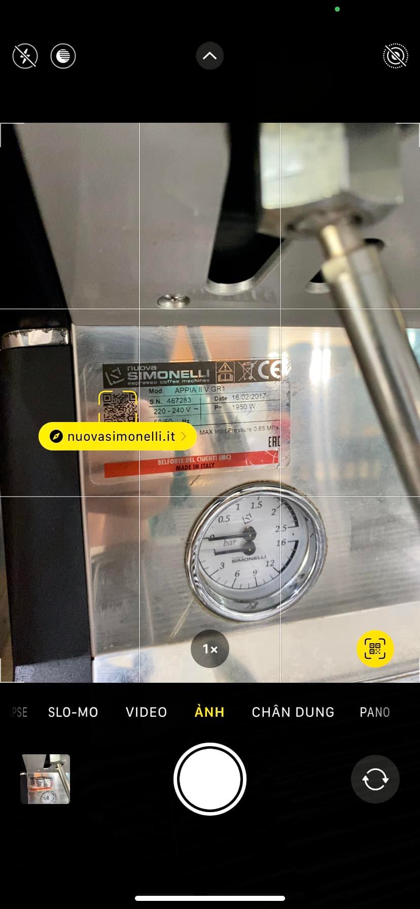 Máy pha cà phê Nuova Simonelli Appia II 1 Group - ĐÃ QUA SỬ DỤNG/Cũ