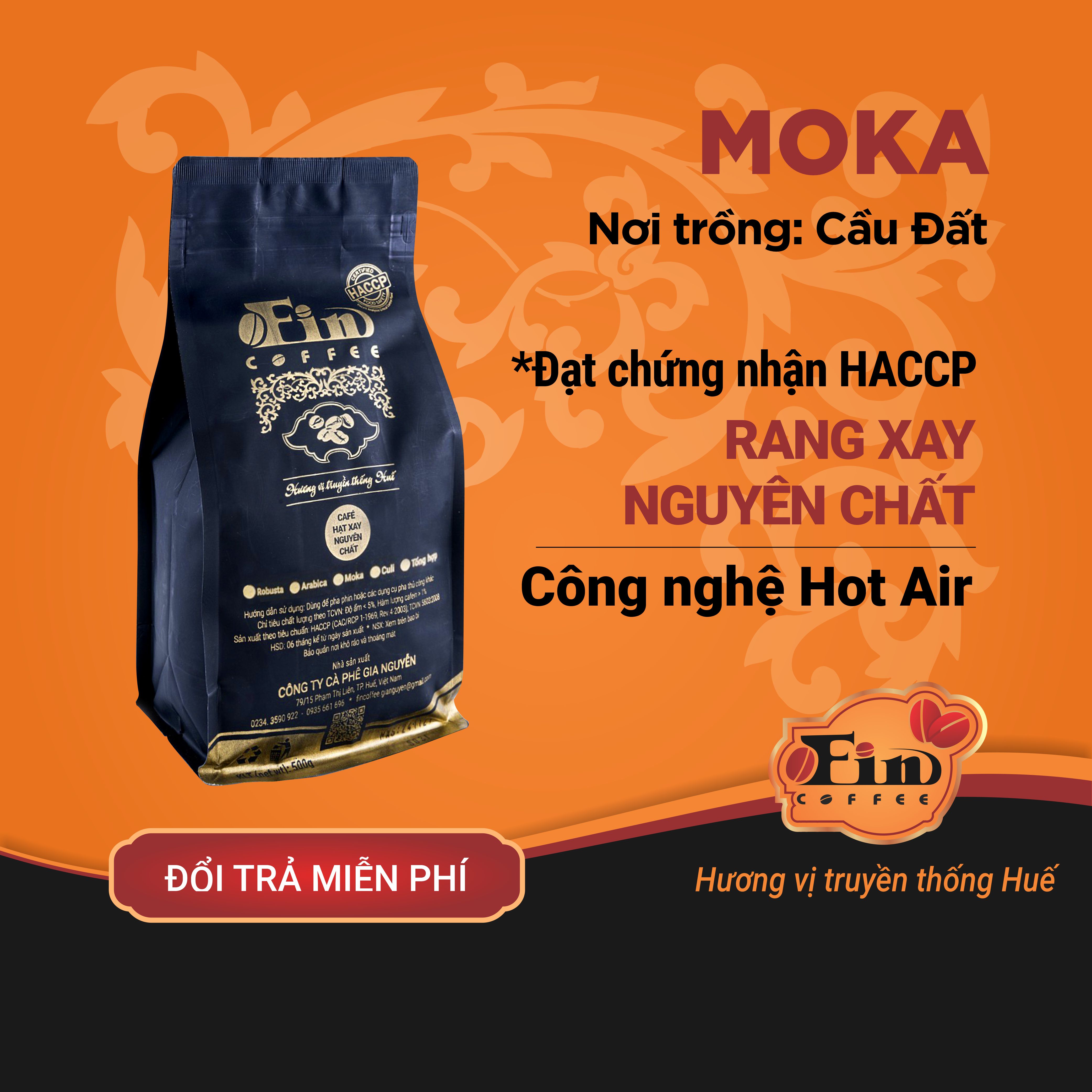 CÀ PHÊ MOKA CẦU ĐẤT- RANG MỘC NGUYÊN CHẤT
