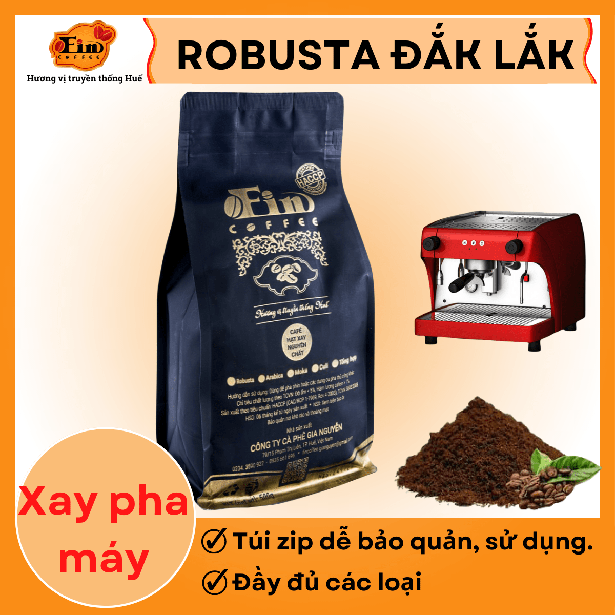 CÀ PHÊ NGUYÊN CHẤT ROBUSTA- RANG MỘC TẨM BƠ