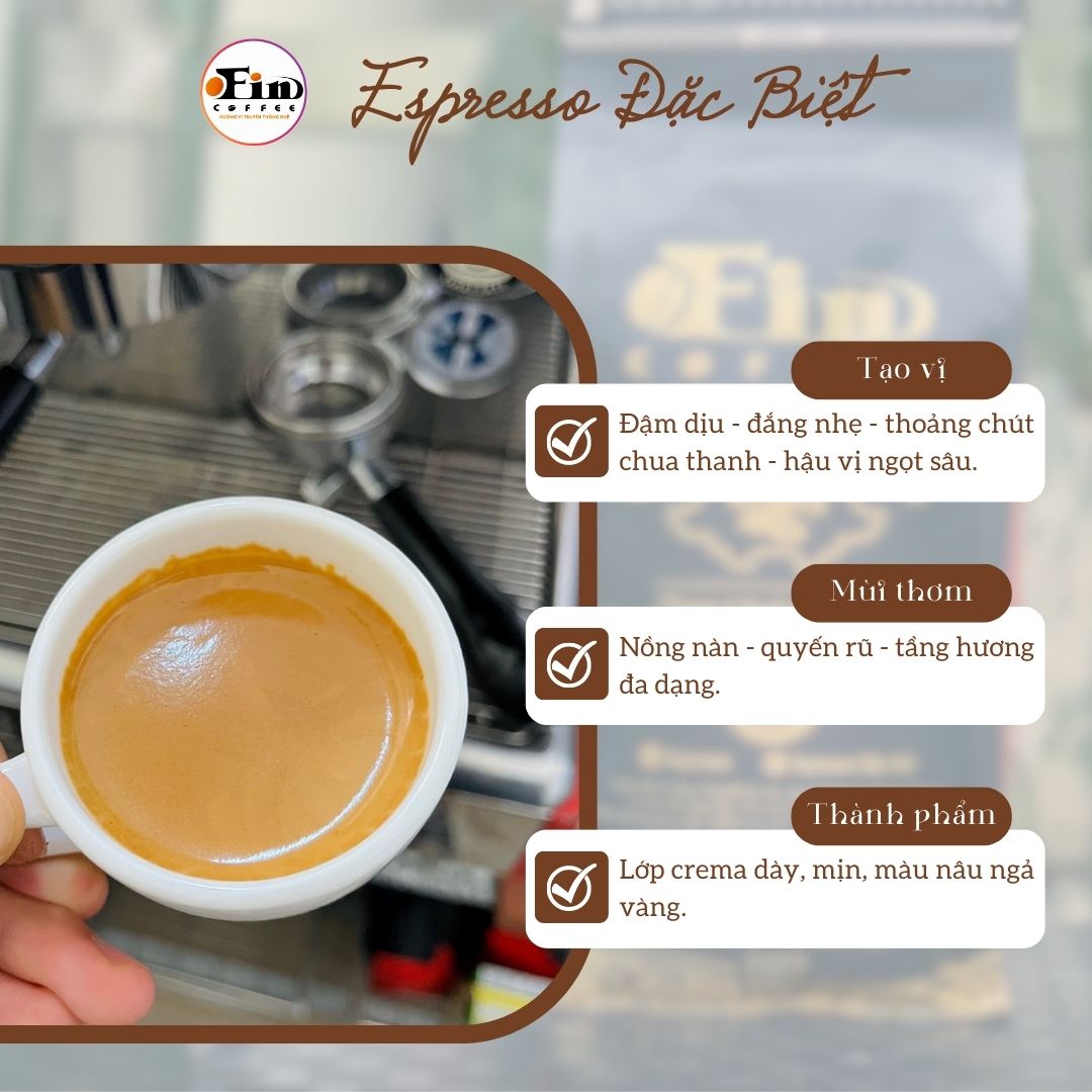 CÀ PHÊ PHA MÁY ESPRESSO GU ĐẶC BIỆT- THƠM NỒNG VỊ THANH.