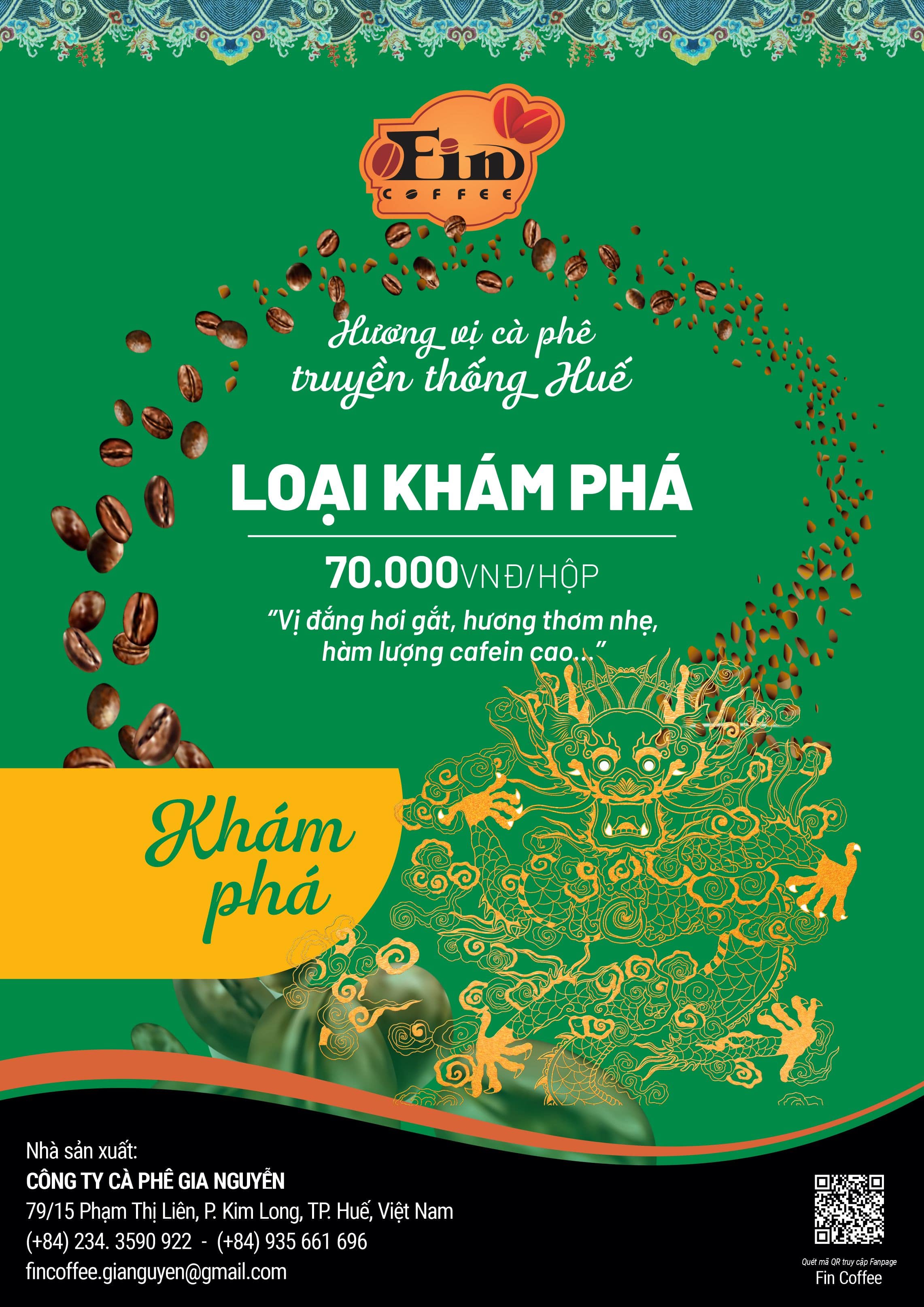 Quà tặng cà phê đặc sản Huế- Tứ Linh Khám Phá, cà phê pha phin gu mạnh.