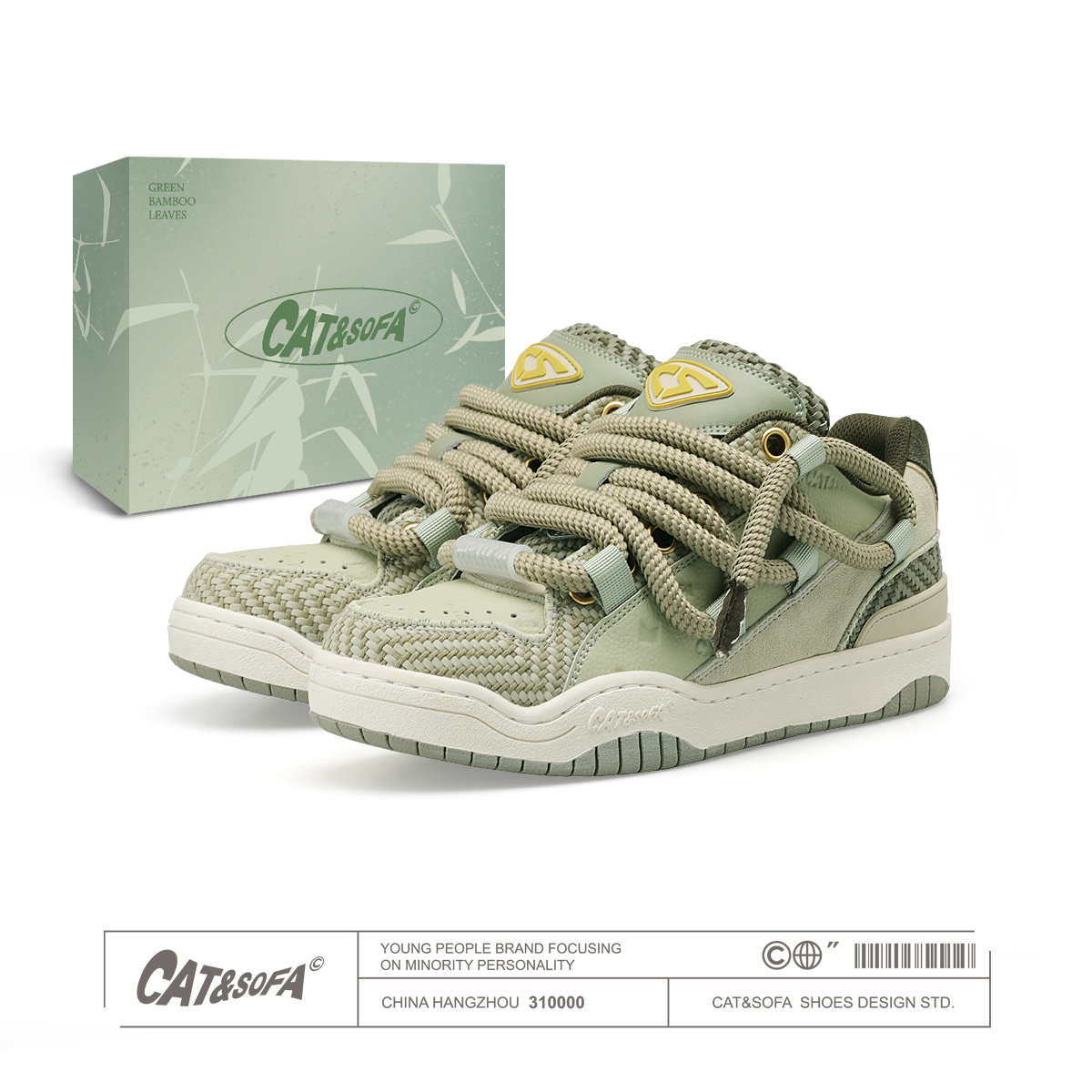Giày Cat & Sofa Dread Locks Bamboo Green