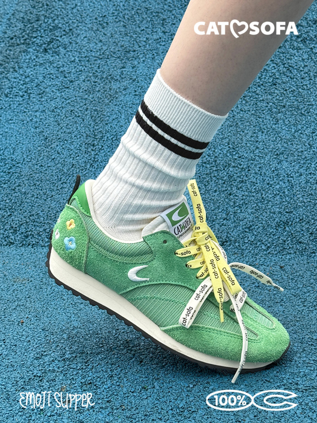 Giày Cat & Sofa Emoji Runner Green 2025