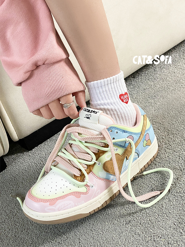 Giày Cat & Sofa Dunk Ice Pink