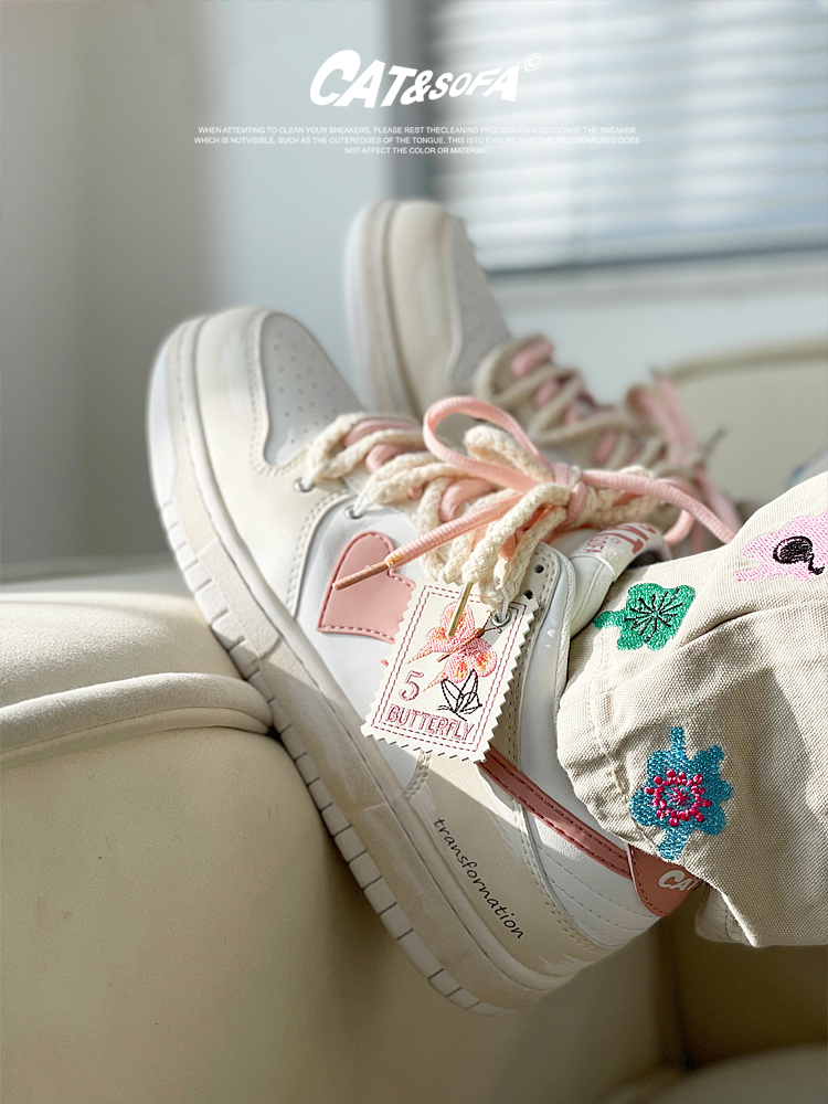 Giày Cat & Sofa Dunk Butterfly Rose Pink