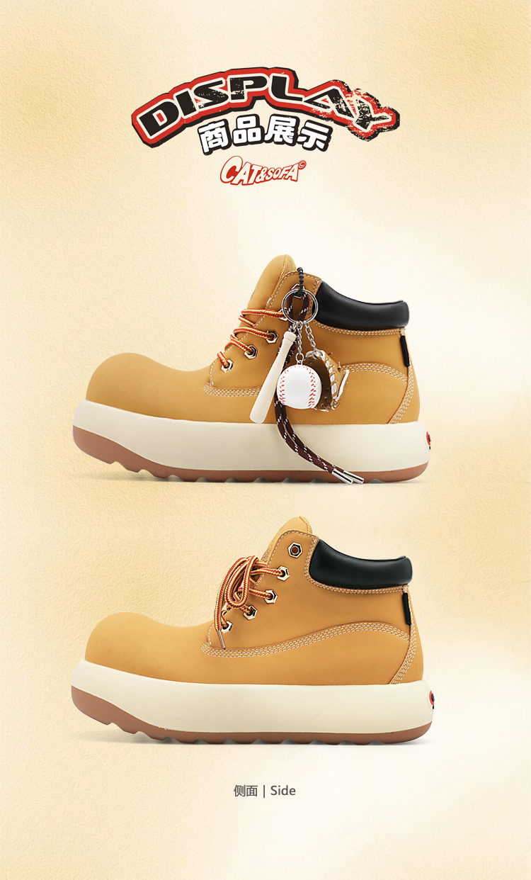Giày Cat & Sofa UFO Boots Classic Wheat