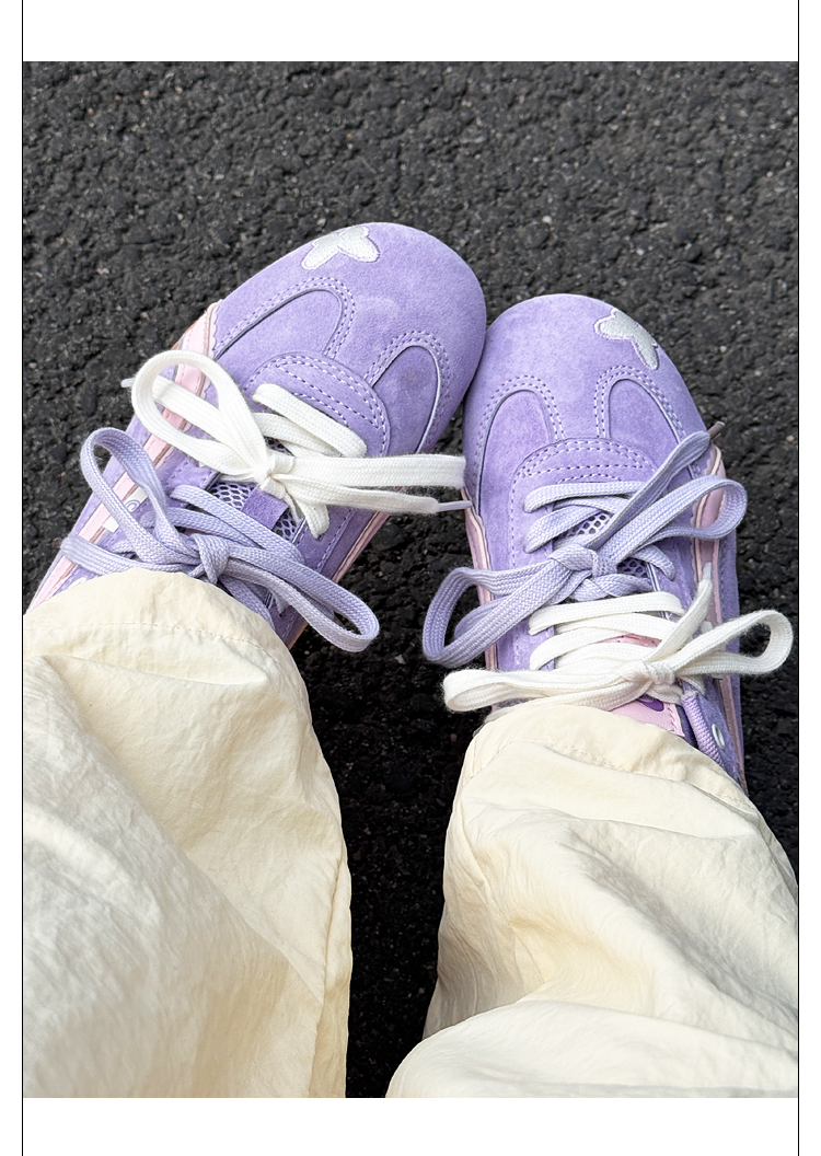 Giày Cat & Sofa Emoji Series Bướm Tím