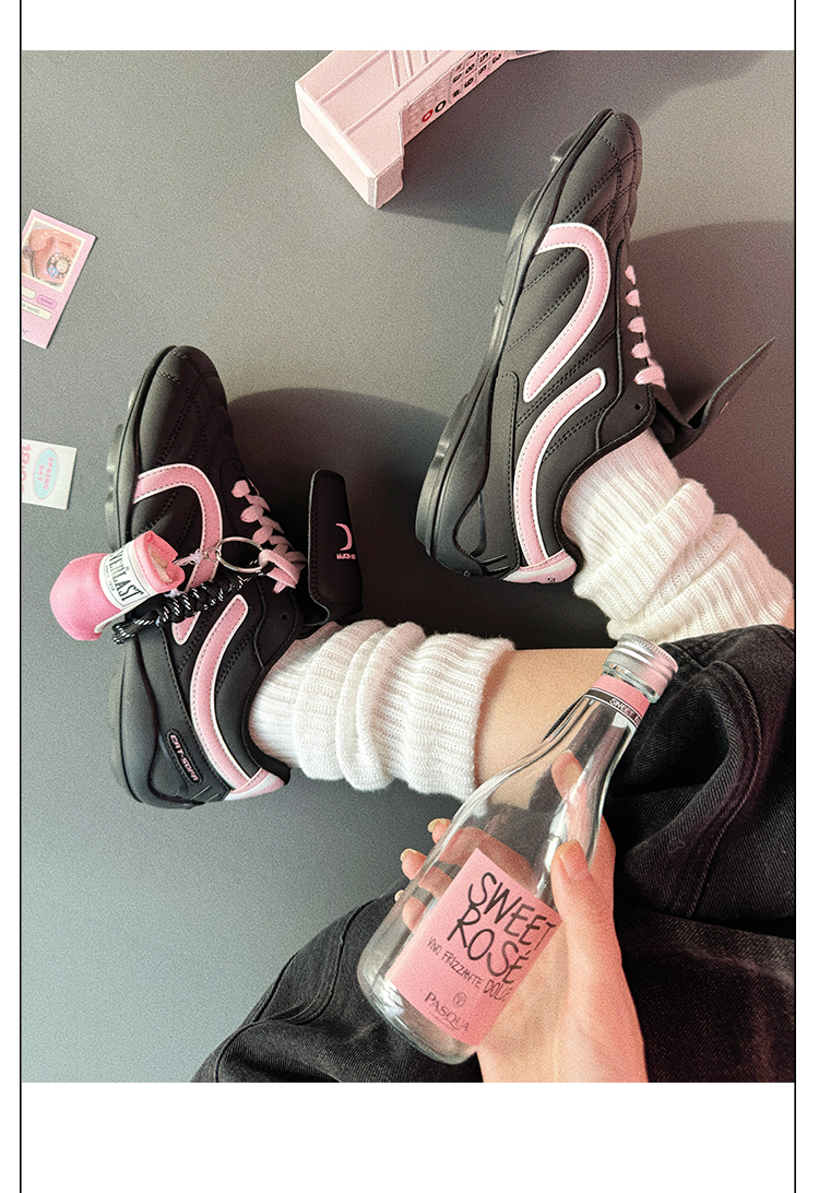 Giày Cat & Sofa Football Black Pink