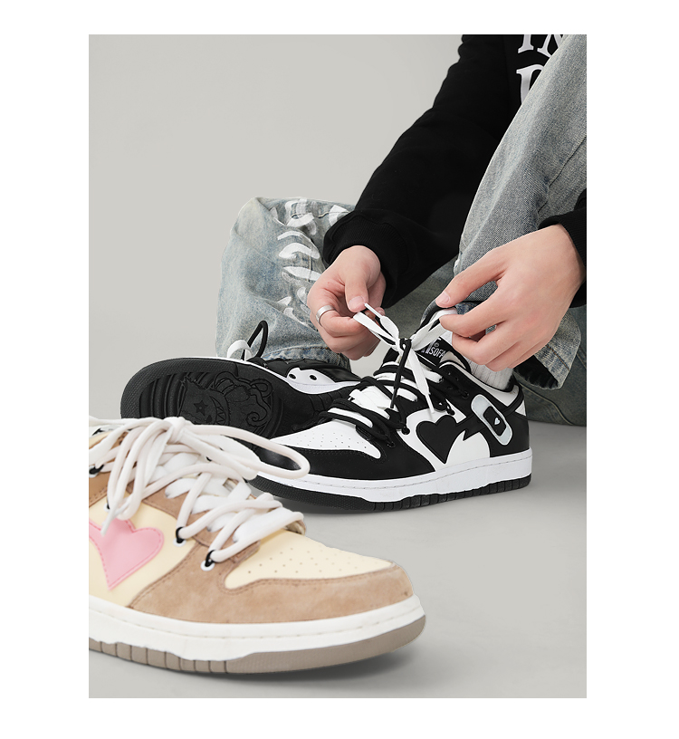 Giày Cat & Sofa Dunk Panda White Black