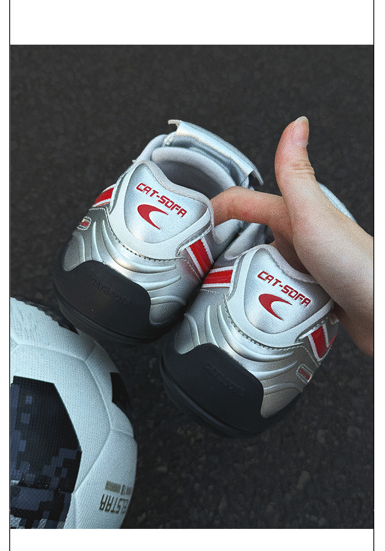 Giày Cat & Sofa Football Silver Redline