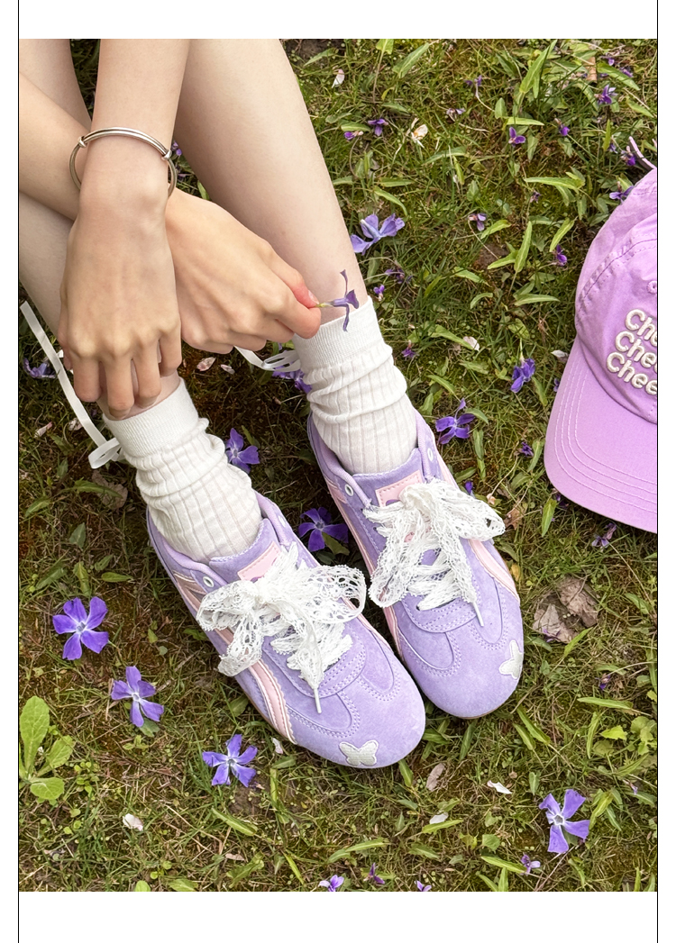 Giày Cat & Sofa Emoji Series Bướm Tím