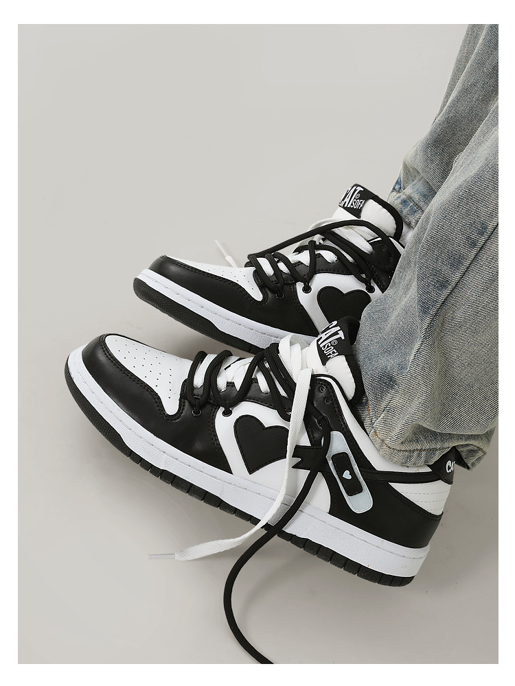 Giày Cat & Sofa Dunk Panda White Black