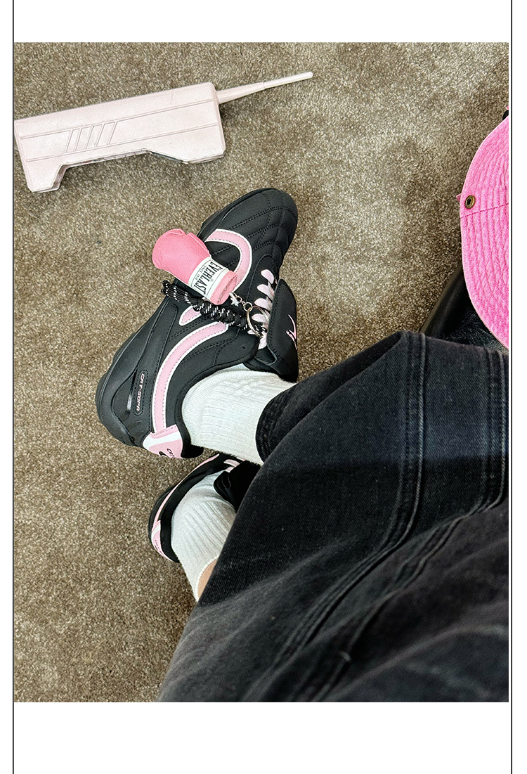 Giày Cat & Sofa Football Black Pink