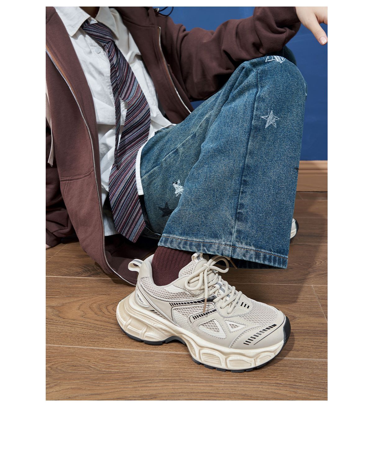 Giày Chunky Sneaker MASOOMAKE V1 Cream White